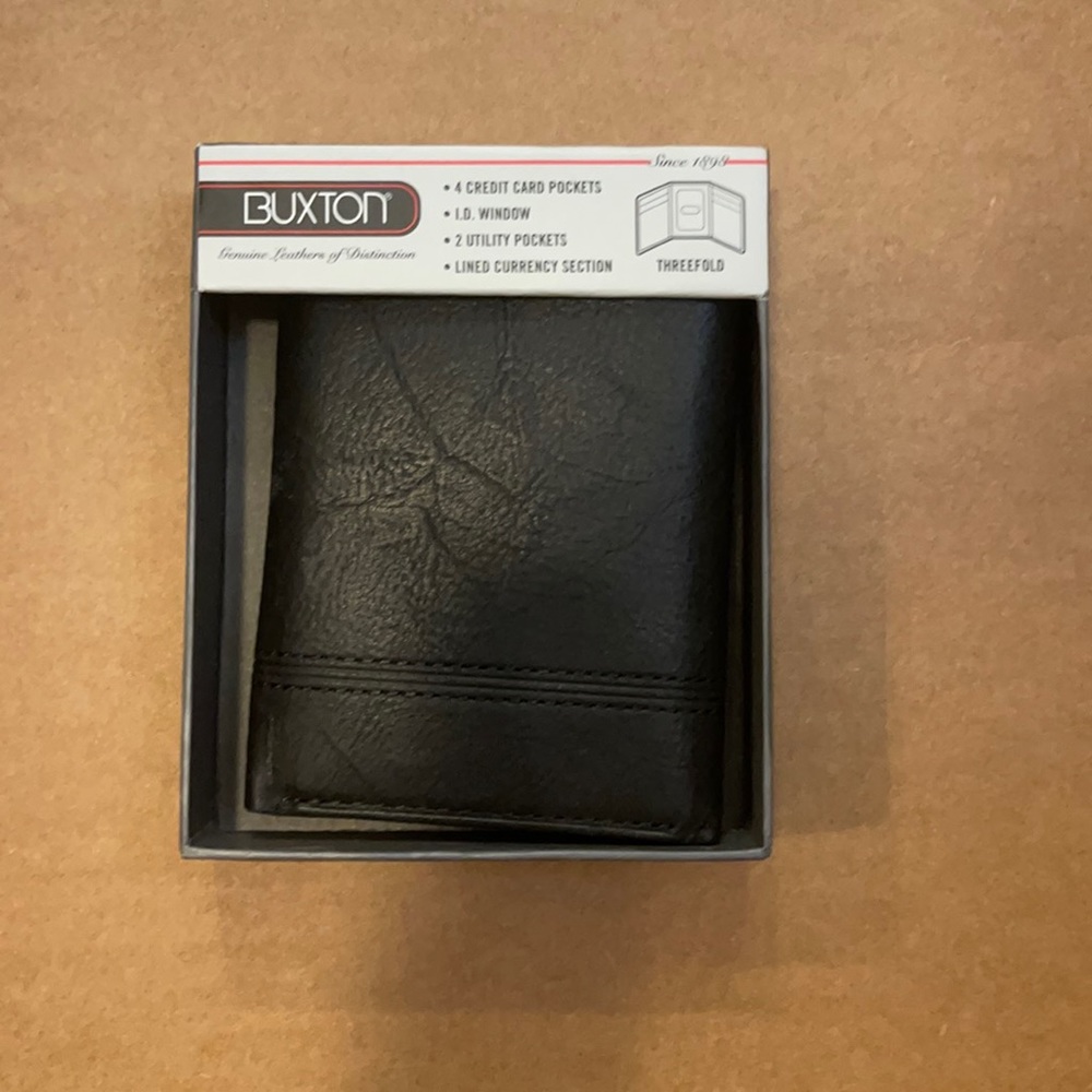 Buxton Trifold Leather Wallet